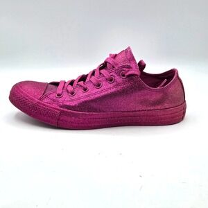 Converse Chuck Taylor All Star Low Fuchsia Glitter Size 8 In Men/ Size 10 Women